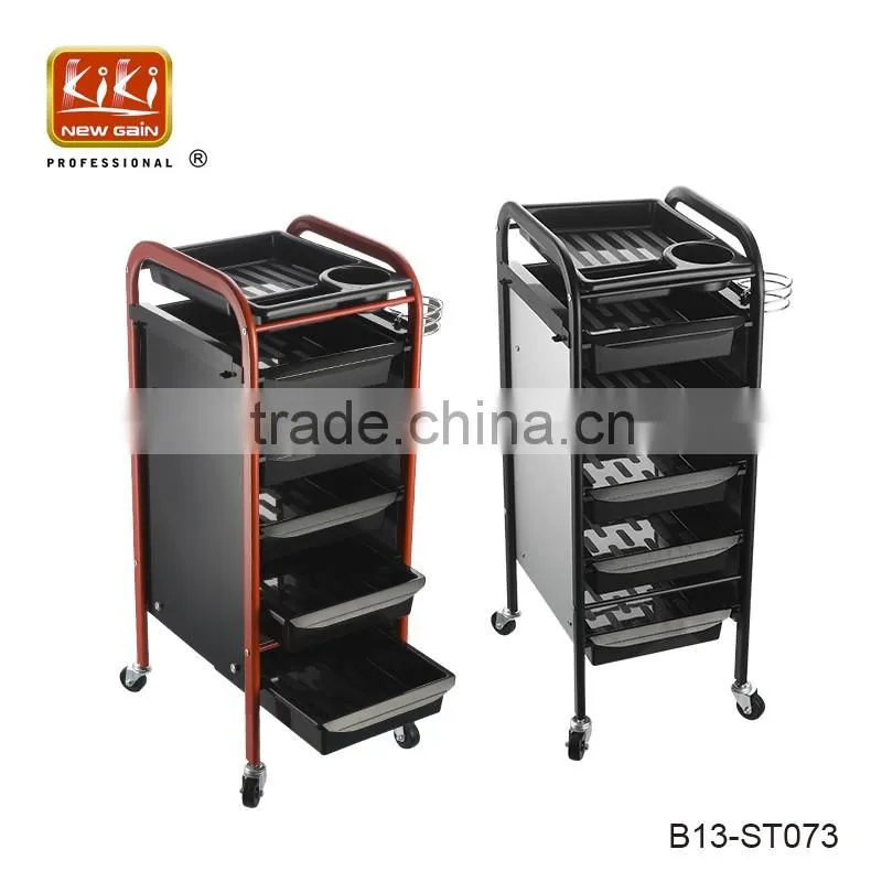 KIKI Beauty Salon Spa Styling Station Trolley Equipment Rolling Storage Tray Cart