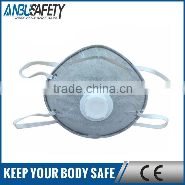 4 layers black nose dust mask with carbon