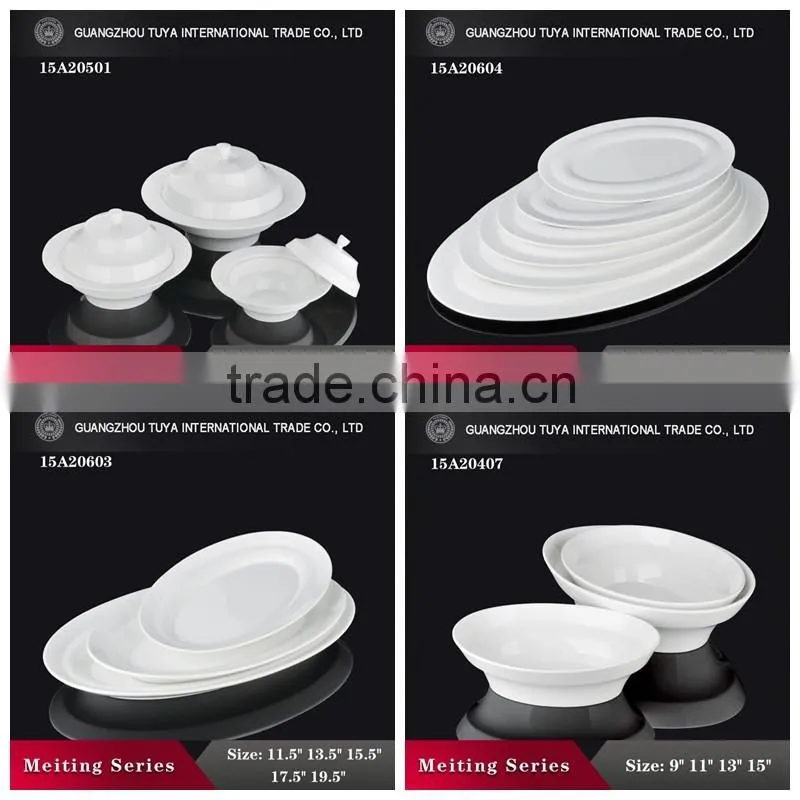 Beautiful high white wholesale ceramic dinner sets