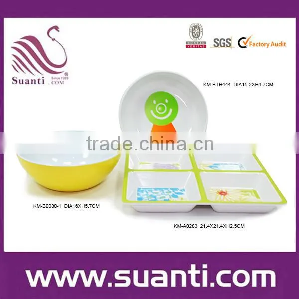 2015 China wholesale supplier American dinner set melamine serving bowl for kitchen appliance