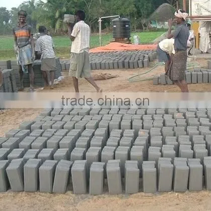 Shengya newest movable SY1-20 baking-free interlocking concrete clay brick machines with mixer china product