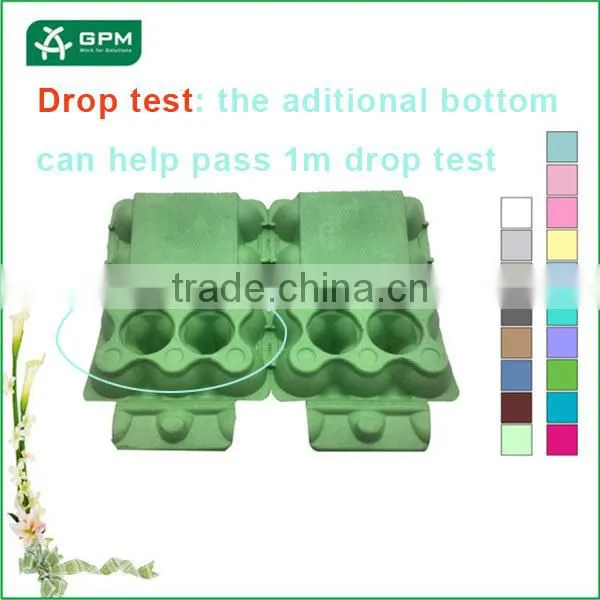 Eco-friendly recyclable paper pulp molded egg crate for sale