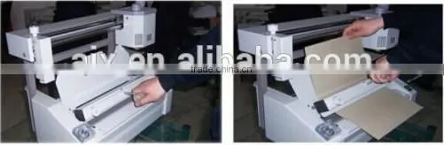 Wireless double heating glue binding machine/desktop glue machine/small type glue machine