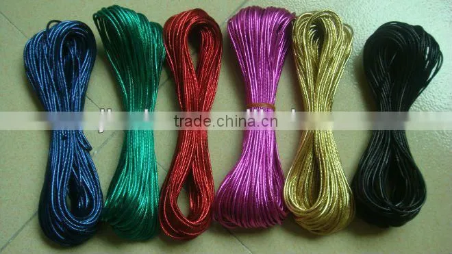 Strengthening and powerful quality round elastic cord with metal clip
