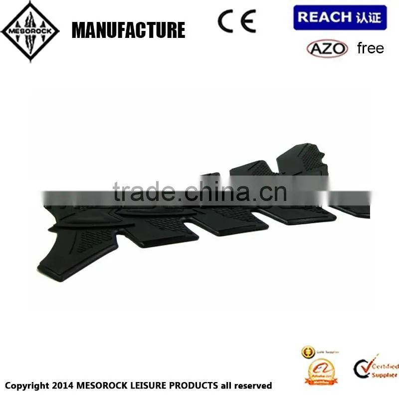 NEW 3D Rubber Fish-bone Sticker Motorcycle Tank Pad Gas Protector Black