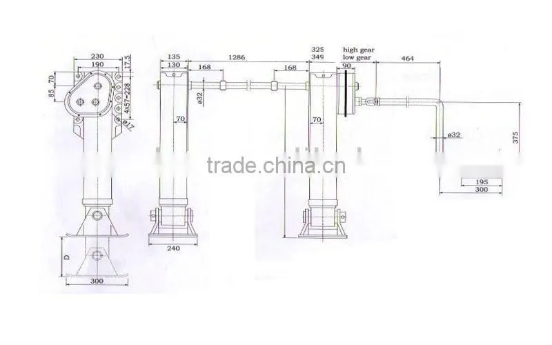 China Manufacturer Jost/Fuwa/Holland Type Semi Trailer 28T Landing Gear