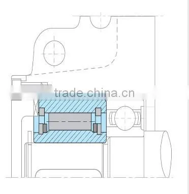 ASNU 8 one way bearing roller type