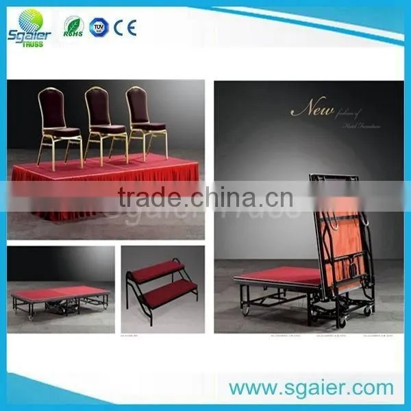2017 Steel folding stage for hotel wedding stage dancing stage