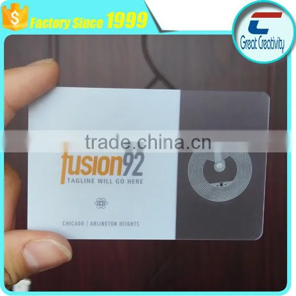 Hybrid 125 kHz ATA5577 + UHF ISO PVC card