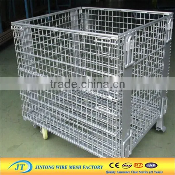 metal shelf container on wheels stackable roll containers