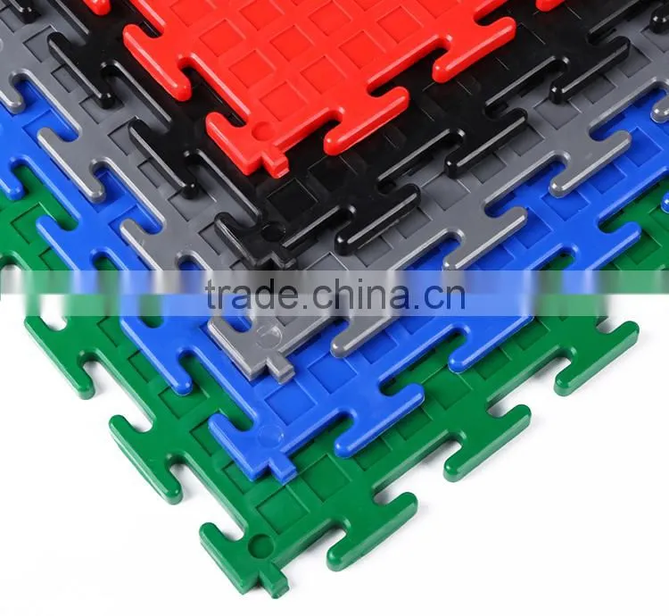 DIY interlocking anti-fatigue gym floor mat