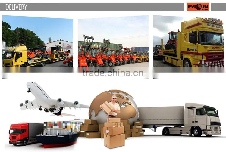 Qingdao Everun New Agricultural Machines ER16 Graaple Forks Loader With Electric Joystick