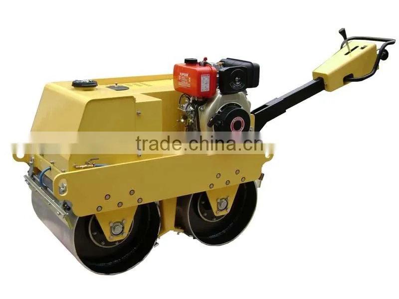 china factory supply Walk-behind double drums road roller
