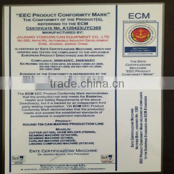 0.25-5L food round can capper machinery