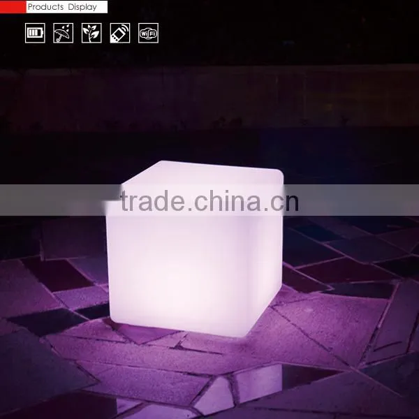 LED growing cube chair for bar