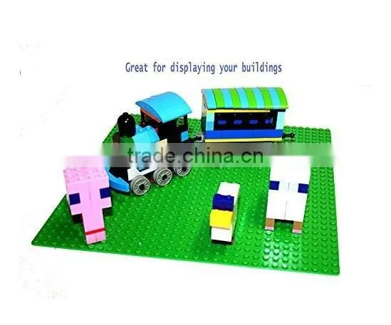 Variety Pack Compatible Building Plates with Legos and Duplo,Silicone Baseplate Mat