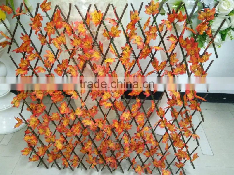 Folding wood fences for garden decoration