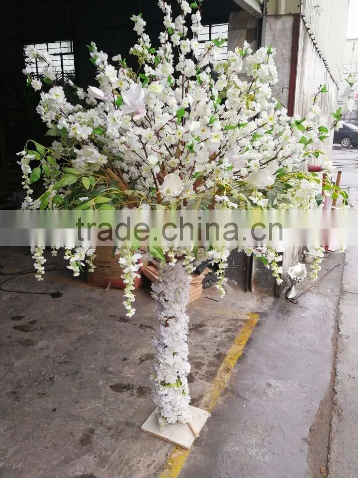5ft artificial metal wisteria flower tree for wedding decoration