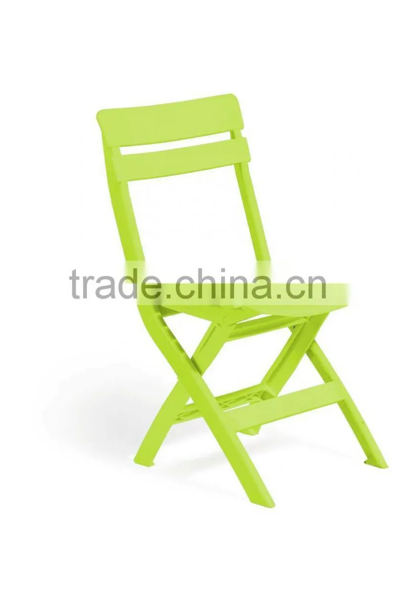 plastic foldable outdoor chair with iron feet
