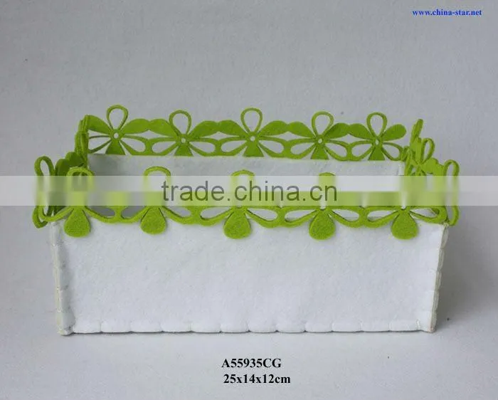 rectangle felt basket for storage