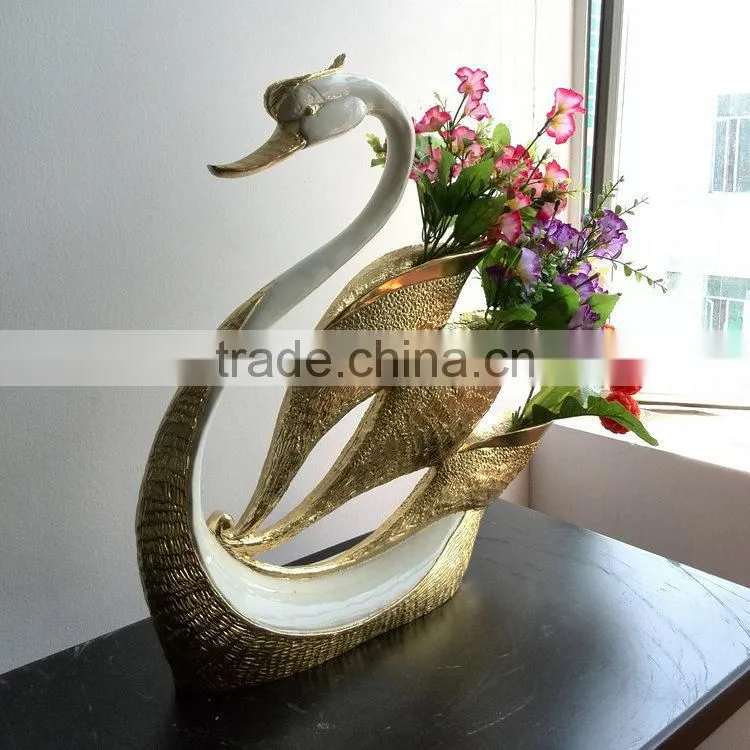Polyresin goose figurine