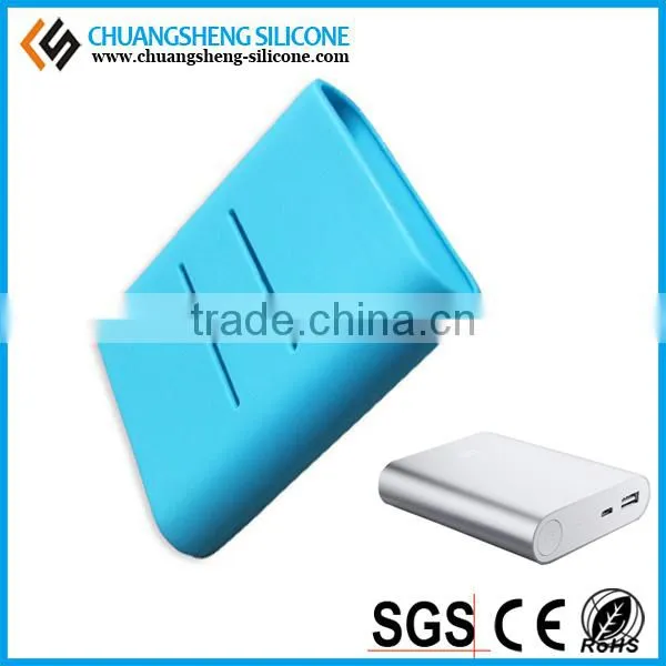 Portable mobile phone charging protect case, silicone box for power bank, power supply cover
