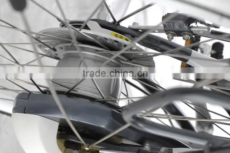 700C Aluminum 36V 10AH electric city bike with inner 8-speed gears