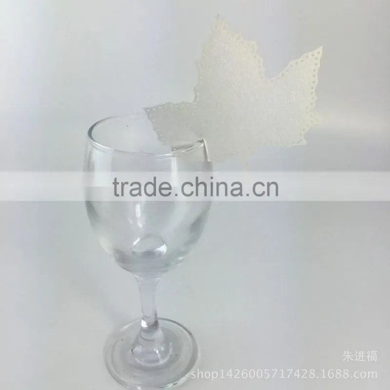 party favors supplier wine glass card laser cut wedding place card