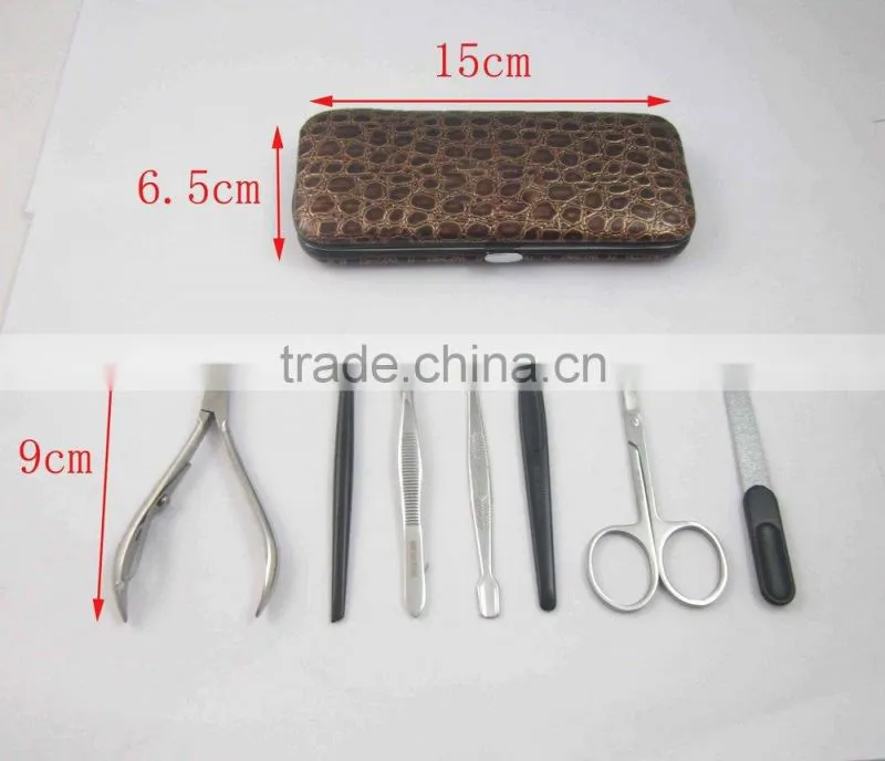 Elegant Design 7pcs Stainless Steel Manicure Pedicure