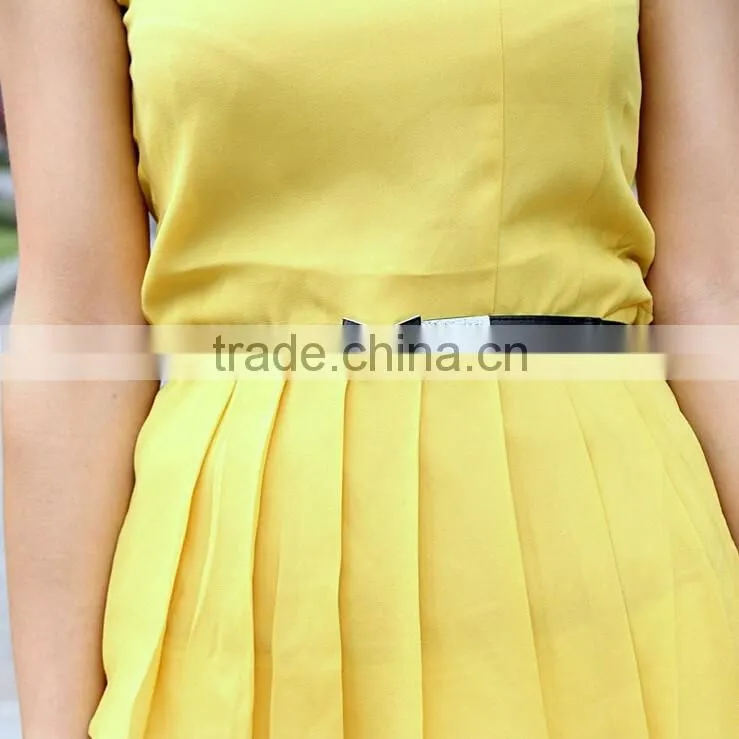 Wholesale bowknot buckle women lady PU waist belt