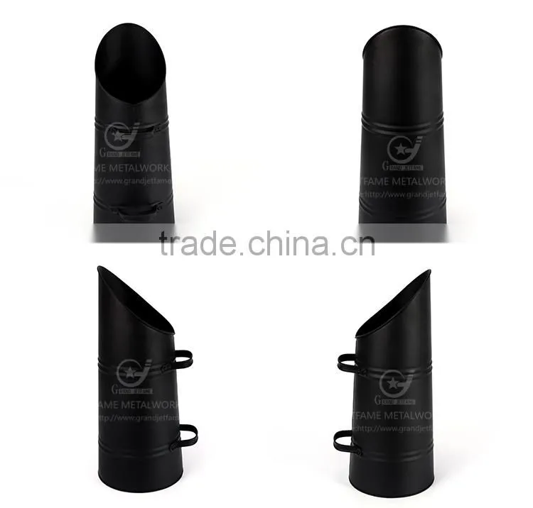 iron powder coating fire bucket fireplace metal coal bucket