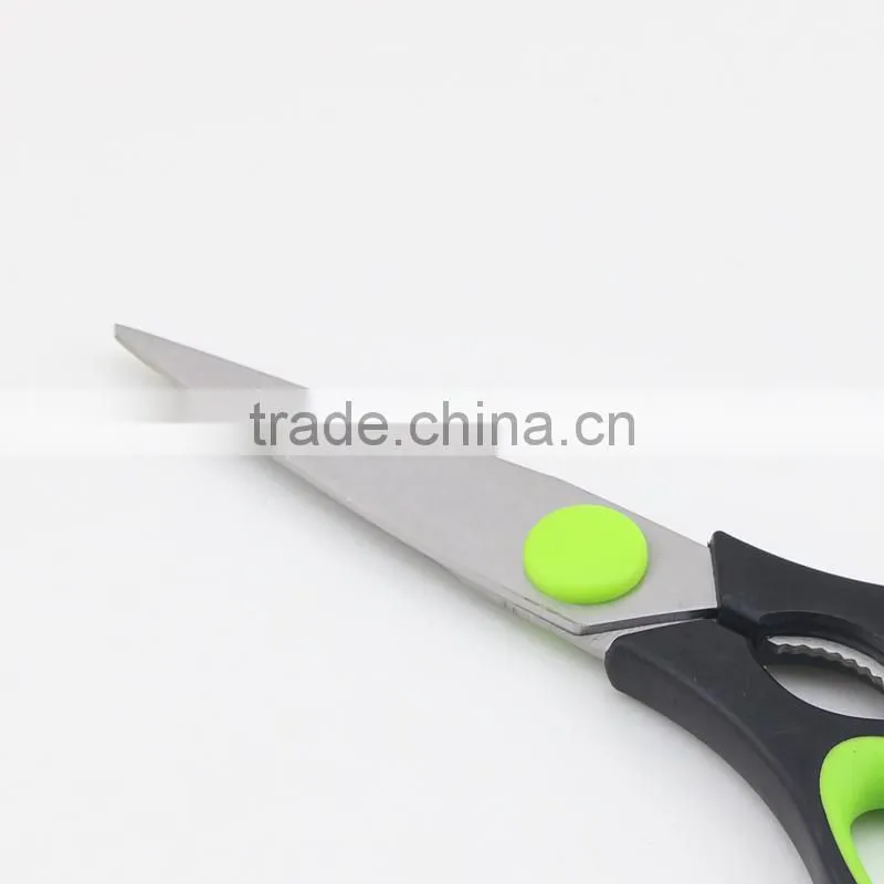 Green Handle Stainless Steel High Quality Multi Kitchen Scissors