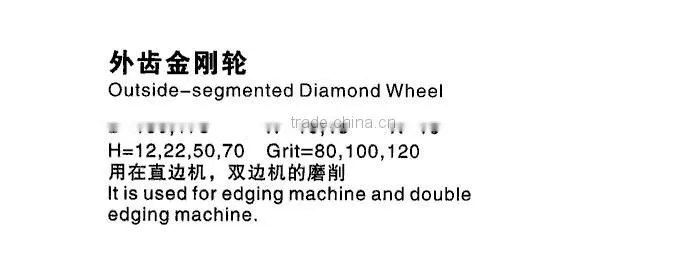 Outside-segmented Glass Diamond Cup Wheel -GFAC