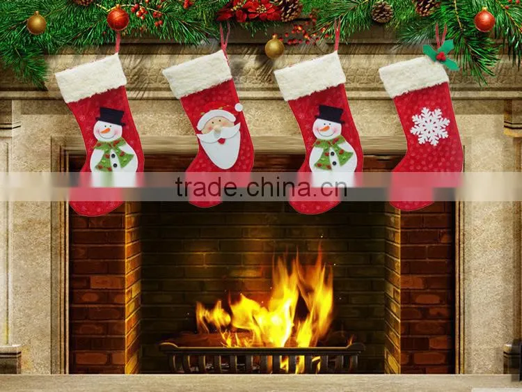 Wholesale Christmas Decoration Christmas Stocking Cheap Christmas Cozy Sock