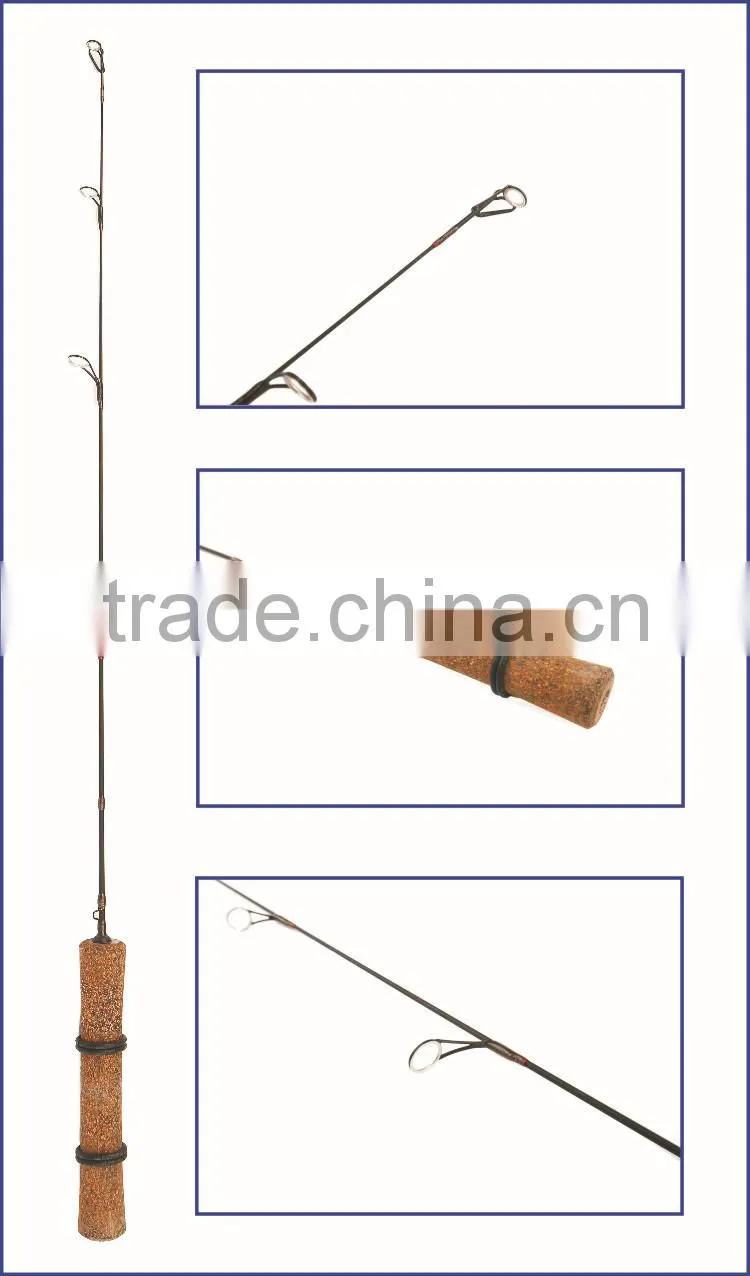 Super light , Cork Handle Solid Carbon Fiber Fishing Rod Ice Fishing Rod