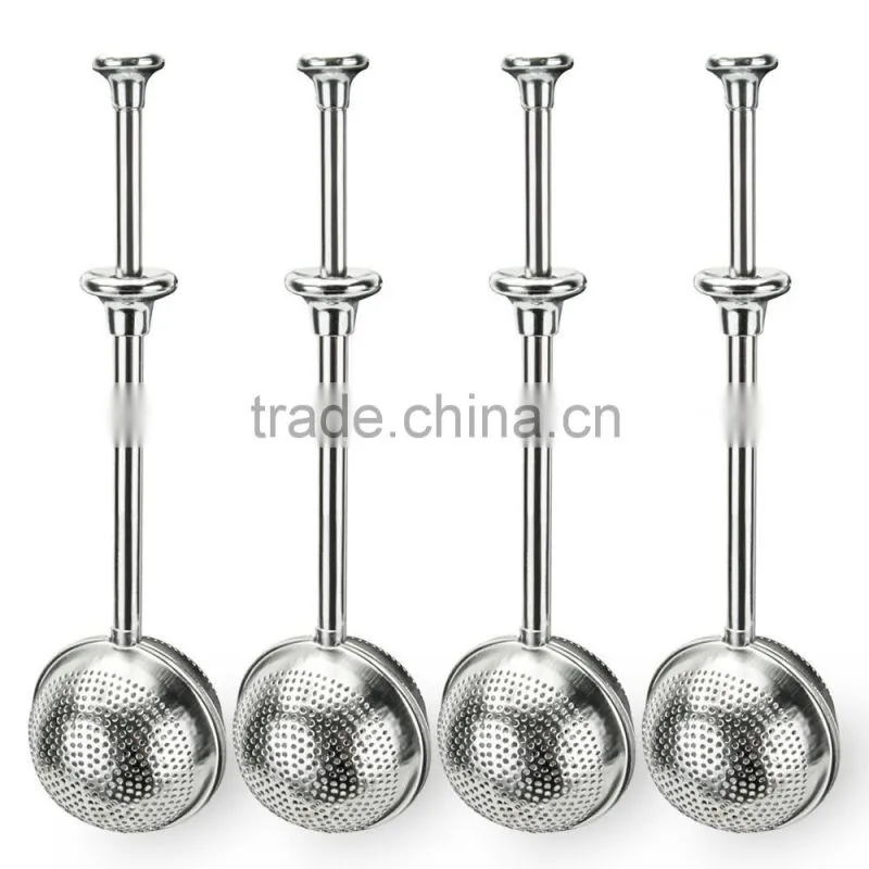 WCR269 Good quality Stainless Steel Tea tools Tea Strainer Tea Infuser Long bending handle Durable and Rust Resistant