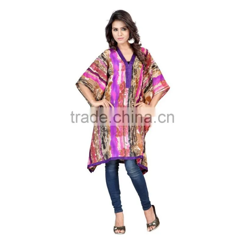 Custom 100% Polyester Print Beach Kaftan 2016/Woman Resort Wear from Alibaba India