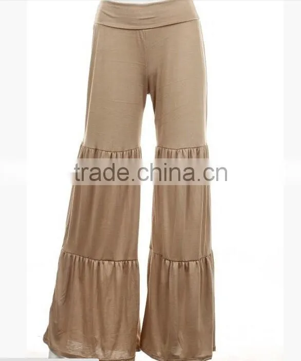 Newest fashion plus size western WOMEN YOGO PANTS cotton knitted wholesale US WOMEN LOOSE PANTS