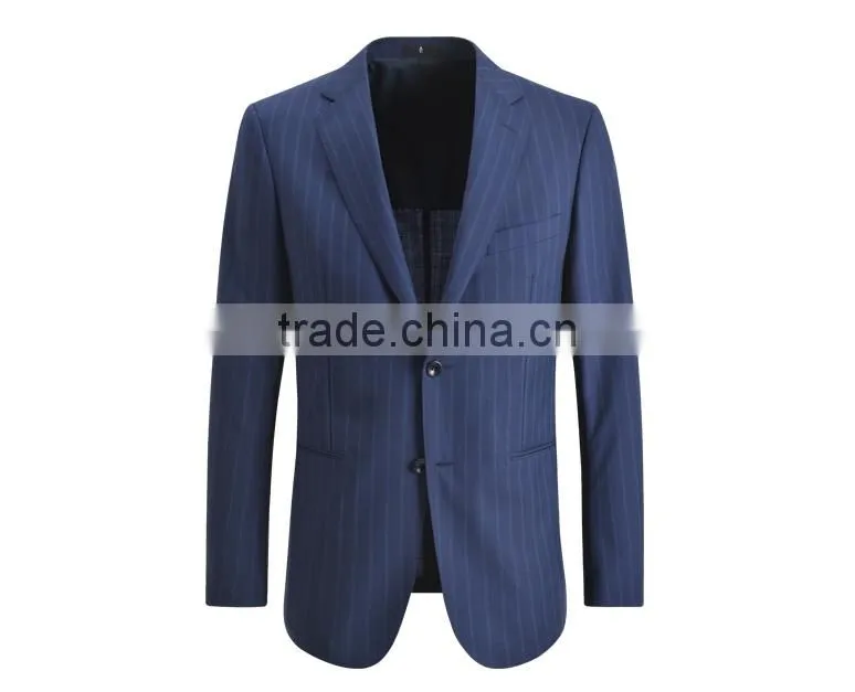 Best Brand Chinese Factory Custom Design Men'S Slim Fit Stripped Suit For Men