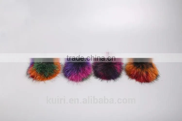 Brand new rabbit fur pom ball keychain with high quality tmq-157