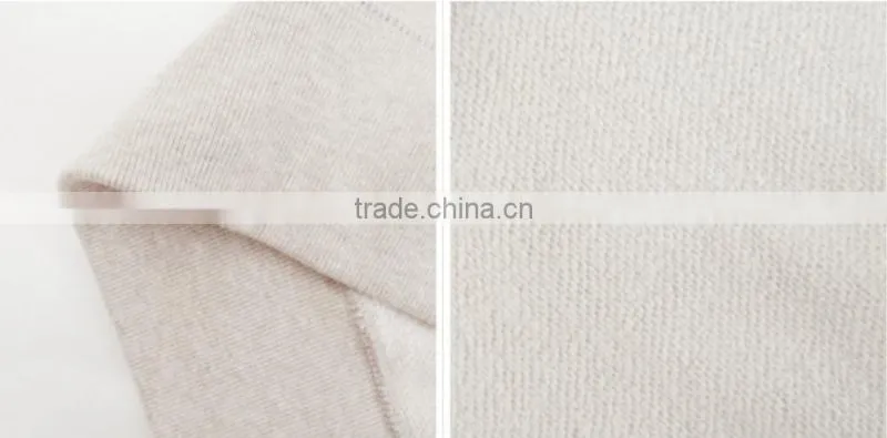 Plain Heather Color Crew Neck Pullover Sweatshirt
