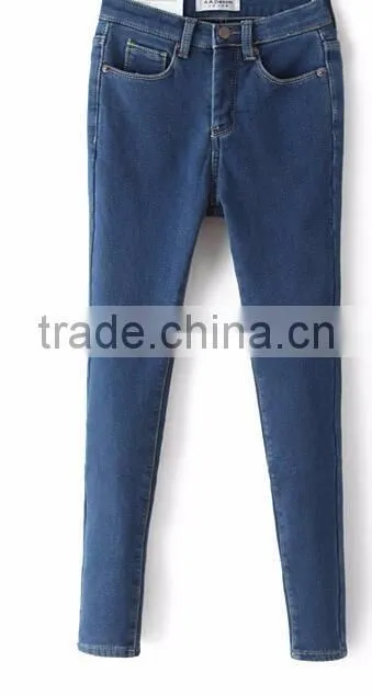 Runwaylover EY0631P Europe Style 2017 Ladies Fashion High Waist Denim Jeans
