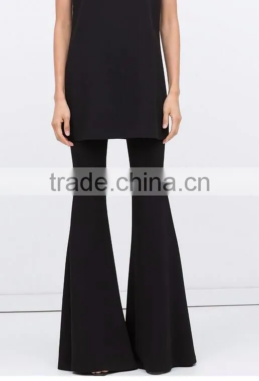 Runwaylover Europe Style 2017 Ladies Long Style Vintsge Flared Pants