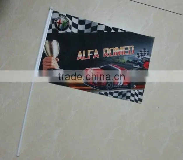 hand flag pole flag