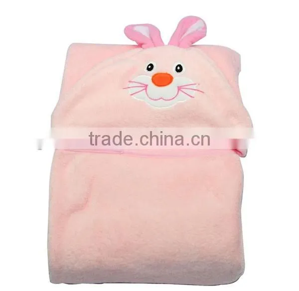 2016 new China supplier cute hooded baby blanket