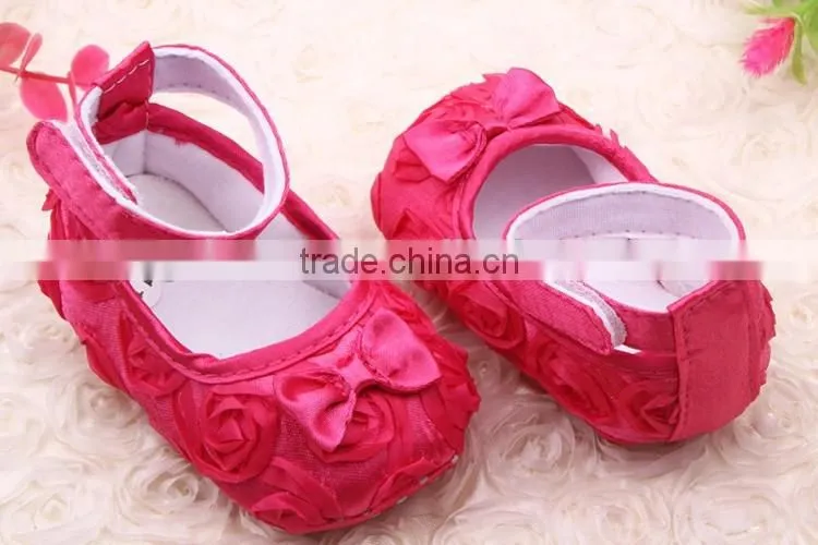 Solid rose baby girls dress shoes