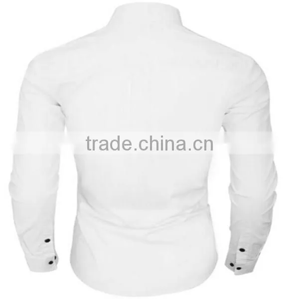 2016 new wholesale slim fit camisa custom mens casual dress shirts