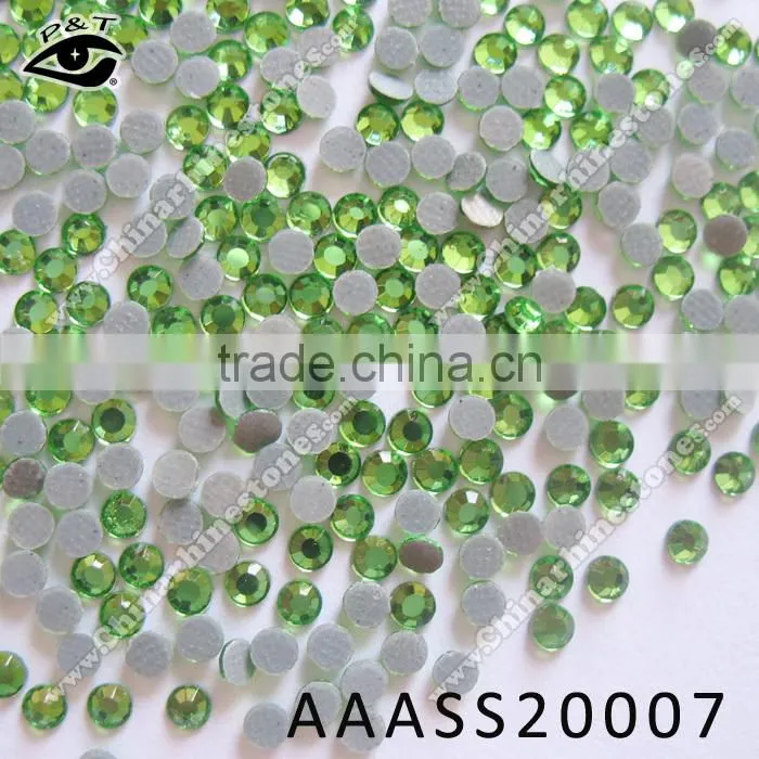 Hot fix Rhinestone 5MM SS20 Peridot Color Rhinestone for clothing