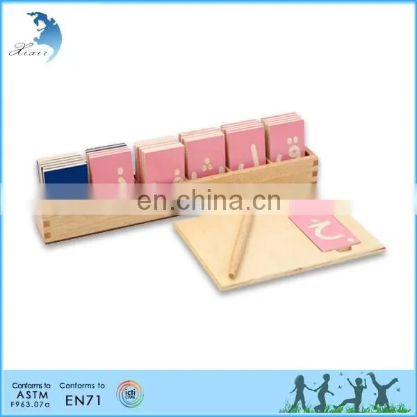 Educational montessori intellectual alphabet design wooden alphabet letters teaching fancy letters alphabet