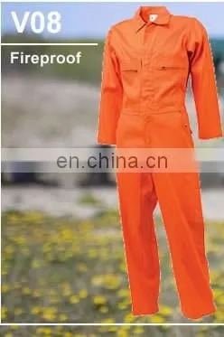 China supplier 100%Cotton fire retardant protective reflective safety clothing wholesale